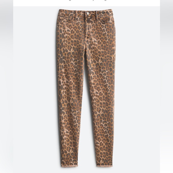 SAM EDELMAN The Stiletto High Rise Printed Frayed Hem Skinny Jean - Size 10 - Picture 2 of 5